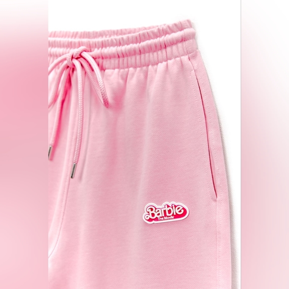 ZARA X BARBIE THE MOVIE WARNER BROS. JOGGER TROUSERS High Waist NWT Size Small - Picture 5 of 9